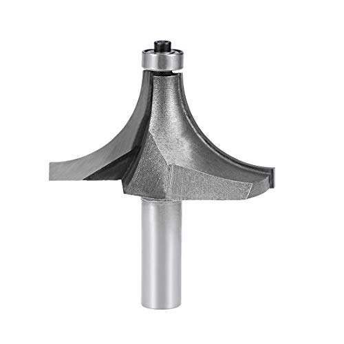 Image of sourcing map Router Bit 1/2 Shank 2-1/4 inch Cutting Dia Round Over Corner 2 Flutes Tungsten Steel for Woodworking Milling Cutter Tool.