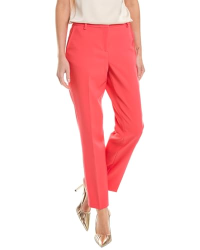 Pantalones informales de negocios Anne Klein con bolsillo delantero con ranura en el tobillo recto