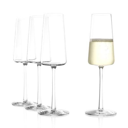 Stölzle Lausitz Champagne Flutes 4-Piece Set 8 oz