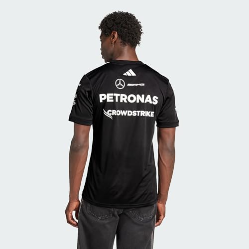 Image of adidas Mercedes - Amg Petronas Formula One Team Driver Jersey Black Men (Short Sleeve) Men's (Pack of 1)