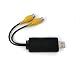 Produktbild SKAA-66:USB RCA Adapter Video Adapter Interface geeignet für Android Autoradio von USB zu verbinden zu RCA-Monitor