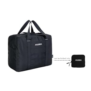 APLOMBAG Travel Bag for Men, Duffel with Zipper, Foldable Weekender Bag, Zippered Waterproof Beach Bag, Carry on for Women