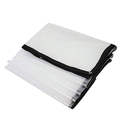 Mr.T Paño de la Cortina impermeab le Lona Impermeable for Trabajo Pesado Transparente jardinería hidratante Film PE Pergola Impermeable de Tela metálica Ojal paño Protector Solar (Size : 4X8M)