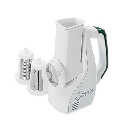 Presto 02910 UL Listed Dishwasher Safe Salad Shooter Electric Slicer/Shredder