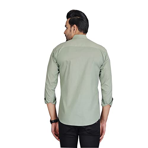 Image of Man Slim Fit Cotton Casual Shirt