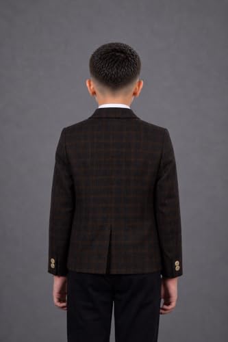 Image of SaintX Kids Boys Premium Blazer | Stretchable Structured Performance Grade Fabric | Fully Lined | Slim Fit | Formal & Casual Multi-Purpose Coat (1-14 Years KB02)