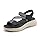 SMajong Sandali Sportivi da Donna Sandalo con Supporto Arco Plantare Comode e Regolabili Piatto Sandali Scarpe Estivi da Trekking da Spiaggia Nero 42 EU