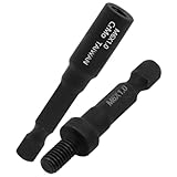 2Pcs Hanger Bolts, M 6 Hex Shank Steel Screwdriver, Woodworking Tools for Industrial Work, Decoration, Screwing Screwdriver Set Bolts