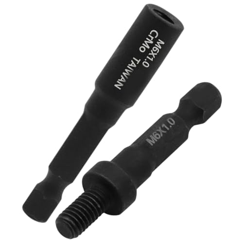 2Pcs Hanger Bolts, M 6 Hex Shank Steel Screwdriver, Woodworking Tools for Industrial Work, Decoration, Screwing Screwdriver Set Bolts