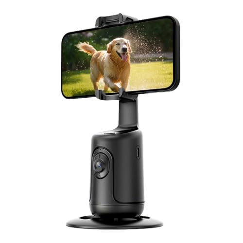 Tracking Tripod for Phone,Auto Content Creator Phone Holder - Tabletop Supplies for Bed Car Wedding Gym Cooking Vacation Music Game Filming