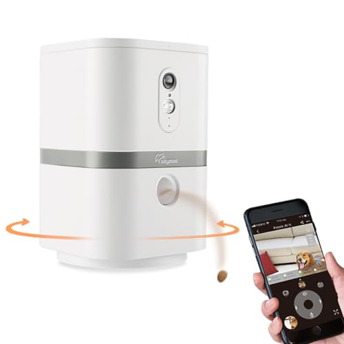 SKYMEE Petalk AI II Dog Camera Automatic Treat Dispenser, 5G WiFi Pet Camera with 180