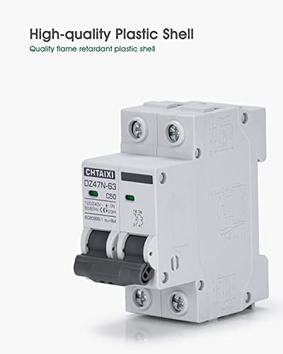 ac miniature circuit breaker 32 amp 120v240v 2 pole din rail mount circuit breaker thermal magnetic trip solar ac disconnect switch mcb c32