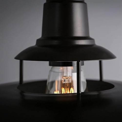 Lustre industriel rétro E27 en fer forgé style loft pour chambre