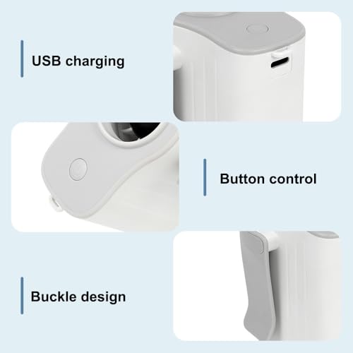 Ventilateur portable rechargeable à suspendre avec affichage LED multi-usage - 3