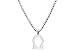 Produktbild SILBERMOOS Sternzeichen Anhänger Waage Libra mit Kugel-Kette 45 cm Damen diamantiert aus Italien 925 Sterling Silber