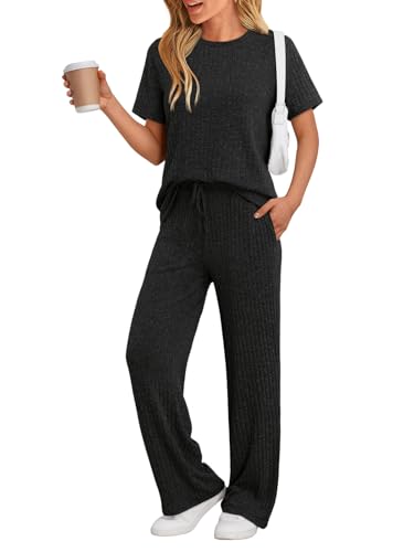 LILLUSORY 2 Piece Lounge Sets for Women Sweater...