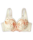 [ニッセン] ブラジャー バストをしっかり包むフルカップブラジャー アイボリー×オレンジ G100