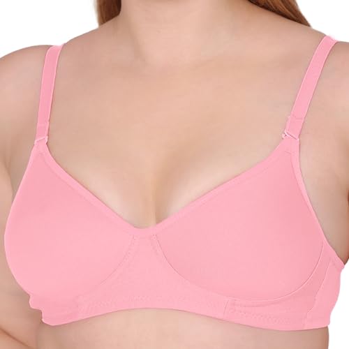 Image of Tweens - Medium Padded Cotton Rich Bra - Full Coverage, Seamless, Multiway Straps, Wirefree Everyday T-Shirt Bra (Pack of 2)