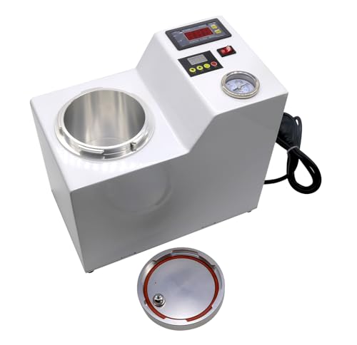 Image of 4-In-1 Dental Digital Lab Automatic Polymerizer Portable Curing Pressure Pot Polymerizing Machine 170W JT-231 for Repair Denture Base, White