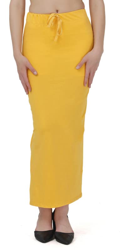 Image of Lycra Blend Cotton Saree Shapewear Petticoat for Women and Girls, Skirts Shapewear Dress for Saree
