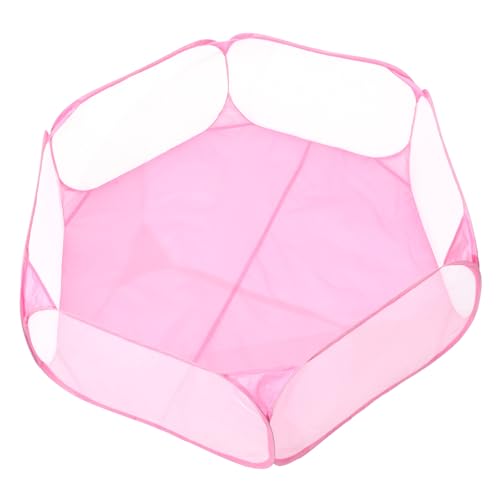 ERINGOGO 折りたたみ可能なペット用六角形フェンス 小動物用通気性メッシュポリエステル布プレイペン 室内外兼用 囲い コンパクトで携帯便