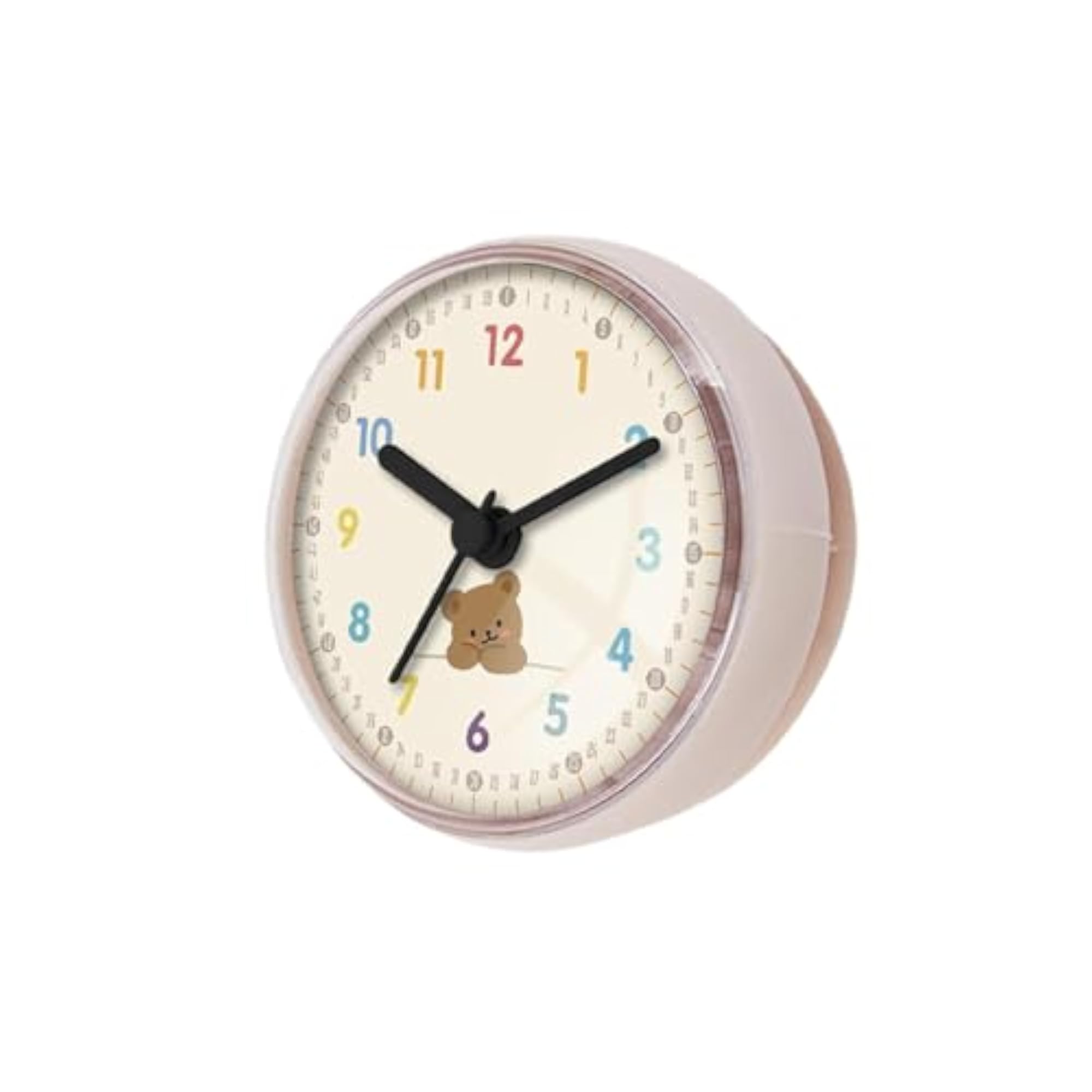 Compact Cartoon Bathroom Clock, Waterproof