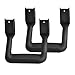 2 Pieces (1 Pair) Black Powder Coated Truck Side Step Set, Includes Mounting Brackets - Fits Various Trucks Compatible for Chevy (Chevrolet), Ford, Toyota, GMC, Dodge RAM and Jeep