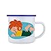 Produktbild PUMUCKL Bavariashop Emaille Tasse - Mehrweg Kaffee-/Tee-/Trinkbecher Camping Outdoor - 300 ml