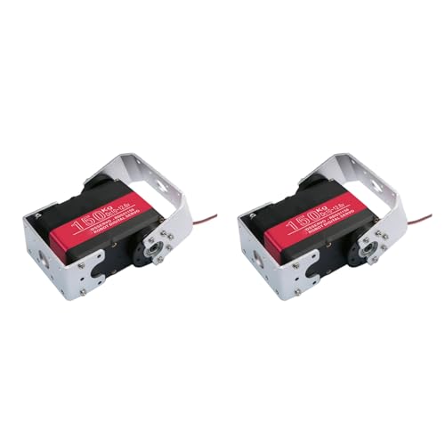 Servo robotique 150 kg RDS51150 double arbre 12V étanche 270 degrés avec support en U