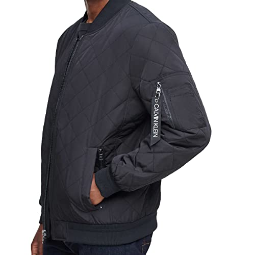 Calvin Klein Men's Bomber Jacket for Men in Color Black4