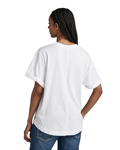 Miniatura 2 de G-Star Camiseta Enrollada Bf Para Mujer, Blanco White D24524-4107-110 , M