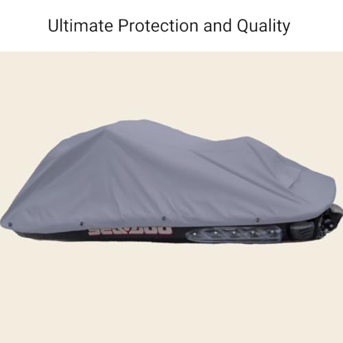 Formosa Covers Trailerable Jet Ski Cover Personal Watercraft PWC Storage Compatible with Sea-Doo, Yamaha, Kawasaki, Polaris, Wet Jet, Honda, ARTCO fits up to 140
