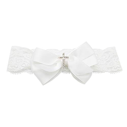 image for Glamulice Baby Girls Newborn Satin Christening Baptism Floral Embroide