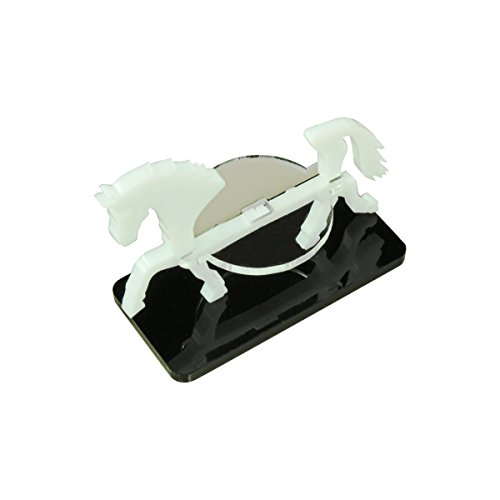 LITKO Horse Character Mount | Role Playing Games | Compatible with DND Pathfinder | (25x50mm Base, White)