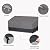 Easy-Going Outdoor Couch Cover, Heavy Duty 3-Seater Patio Sofa Cover, Windproof Outdoor Furniture Cover with Air Vent (88Wx32.5Dx33H inch,Gray/Dark Gray)
