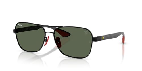 Ray-Ban RB8336M Sunglasses, Matte Black/Dark Green, 58 mm - image 2