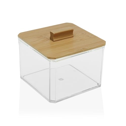 Caja Cuadrada Tapa Bambu