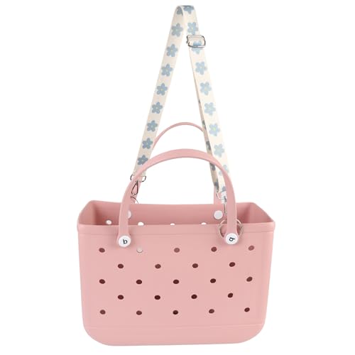 Image of Adjustable Bag Strap for Bogg Bag, Removable Shoulder Crossbody Strap with Wire Loop and Handle Wrap Protector for Handbag