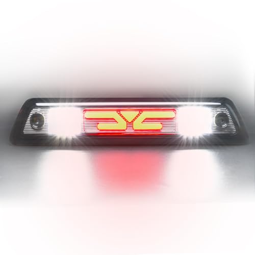 WahMOTOTin LED 3rd Third Brake Light - Unique Design 33 LEDs, Light Smoked Lens Compatible with 2009-2014 F150, Rear Cab Center Brake/Tail/Cargo Lamp Assembly w/Plug-N-Play Wiring