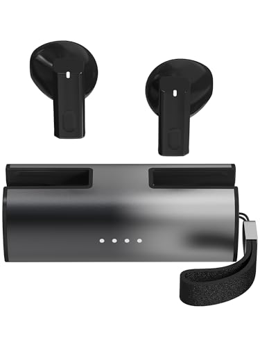 BT11 Cuffie 5.3 con Microfono ENC 24 Ore di Riproduzione Metallo Stereo Mini Auricolare Senza Fili per Samsung Apple iPhone bluetooth wireless