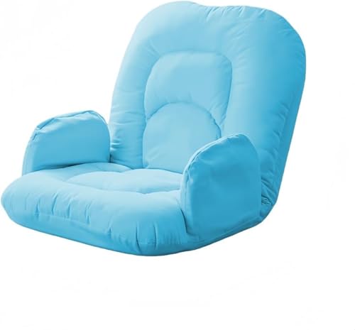 Danussiリクライニングチェア角度調節可能シート用ミニシングルソファークッション一人用肘掛け付きおしゃれなこたつ用座りソファーソフト座り心地キッズペット (ブルー)