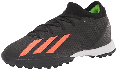 adidas Unisex X Speedportal.3 Turf Soccer Shoe, Black/Solar Red/Solar Green, 11.5 US Men