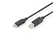 Produktbild ednet USB Type-C Verbindungskabel, Typ C auf B St/St, 1.8m, 3A, 480MB 2.0 Version, sw