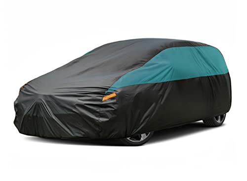 Image of GUNHYI Hatchback Car Cover for Automobiles All Weather Waterproof, Universal Fit Toyota Yaris, Kia Rio, Mini Cooper 2-Door /4-Door, Mitsubishi Mirage, Chevrolet Bolt EV /Sonic etc.