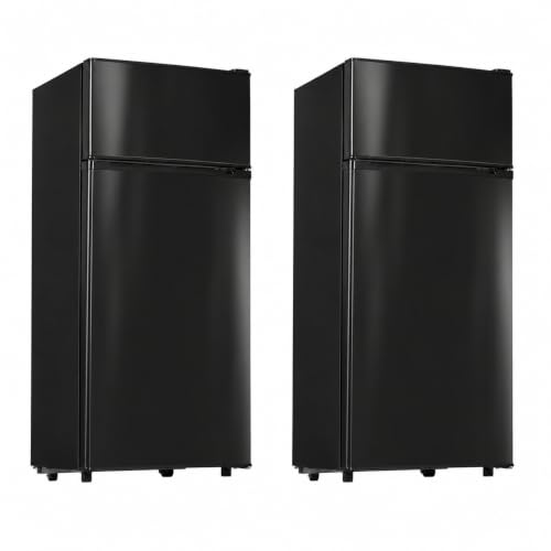 Image of Manastin 4.5 Cu.Ft 2-Door Mini Fridge Freezer, 2-Piece Set for Dorm /Office