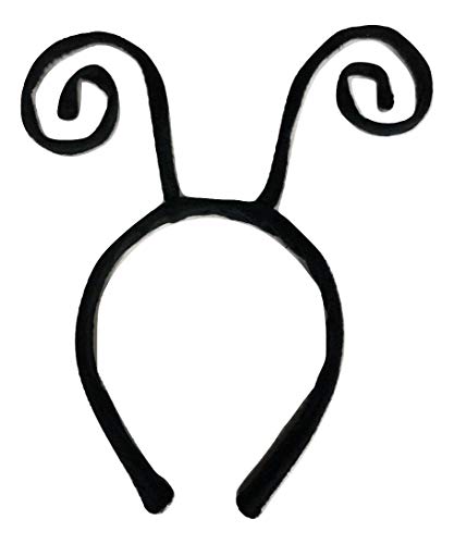 Nicky Bigs Novelties Black Velvet Bug Antenna Headband | Ladybug Bee Insect Hair Band Costume Accessory | Unisex Adult One Size Halloween Accessories