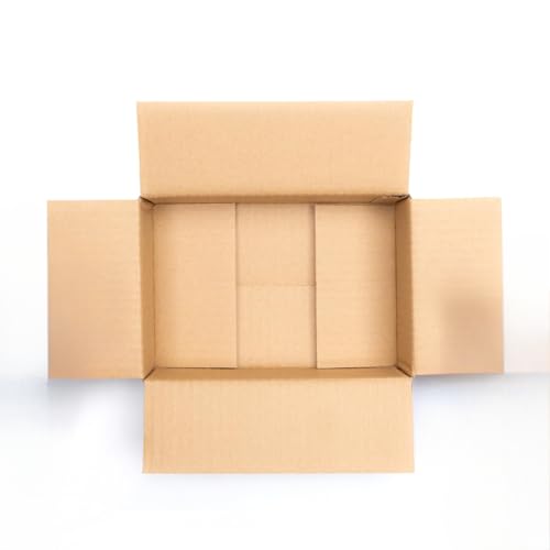 Image of Premium Eco-friendly 3 Ply Corrugated Packing Carton Box for Secure Shipping, Moving, Courier & Goods Transportation, 6x4x3 Inches - (Pack of 20)