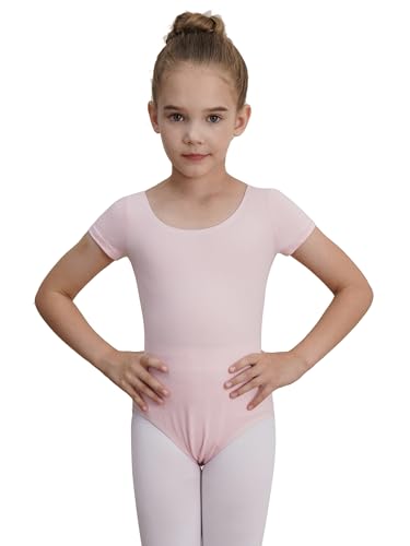 Image of WEGETIT Ballet Leotards for Girls Toddler Dance Leotard with Skirt Kids Gymnastics Outfits Ballet Dance Tutu Dress