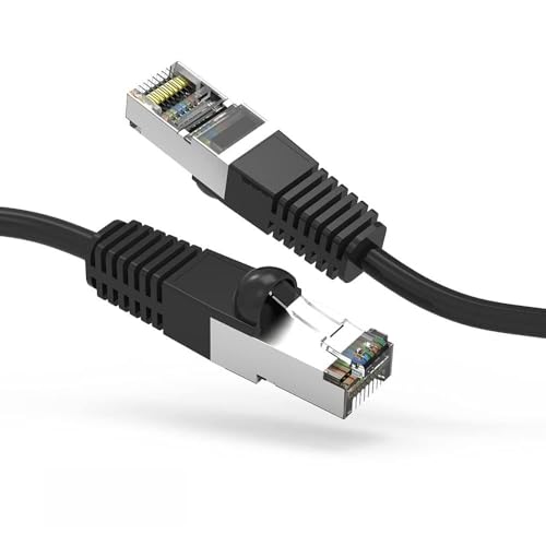 Cable de red Ethernet Cat6 SSTP 175 pies negro miniatura 1