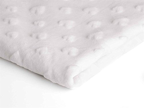 Minky soffice tessuto con sbalzato cuore 50 x 155